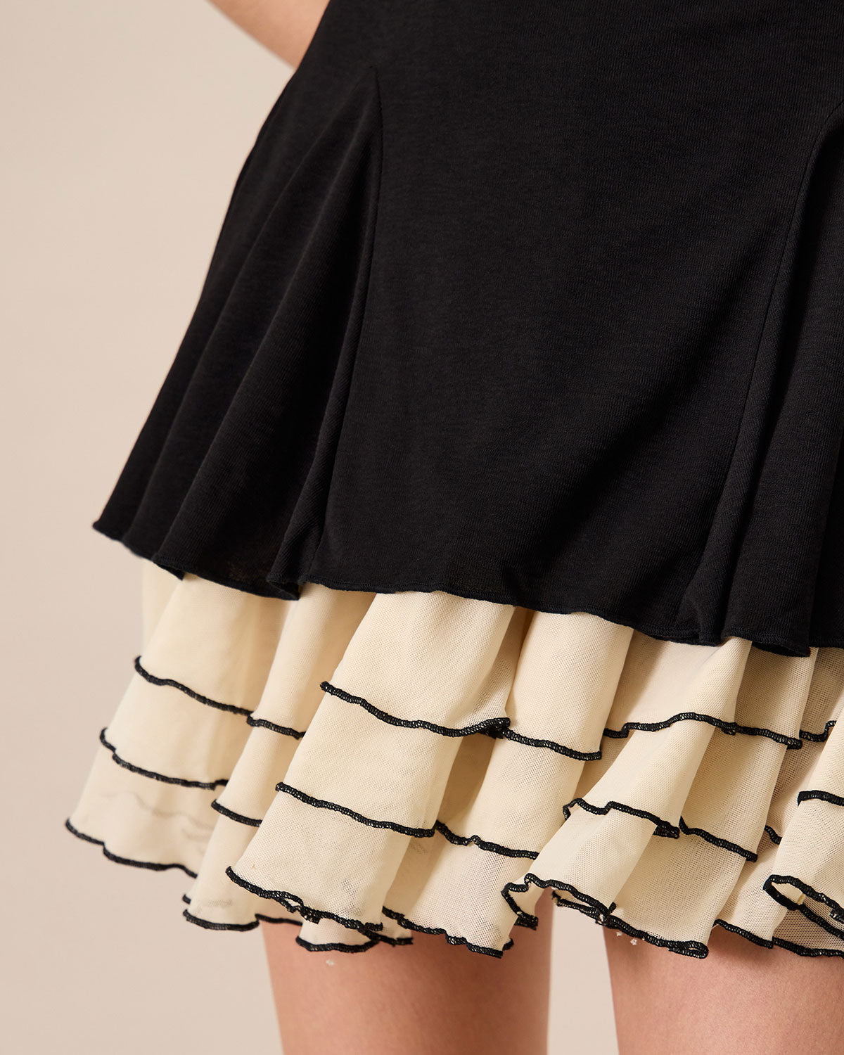 Shewess Kadın Siyah Bodycon Örme Mini Elbise