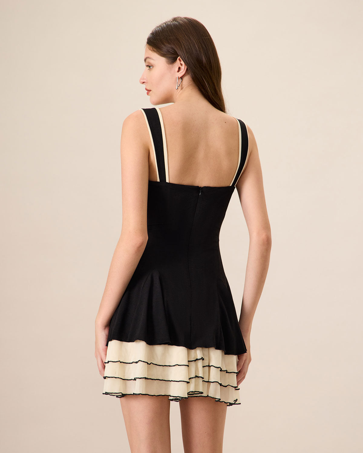 Shewess Kadın Siyah Bodycon Örme Mini Elbise