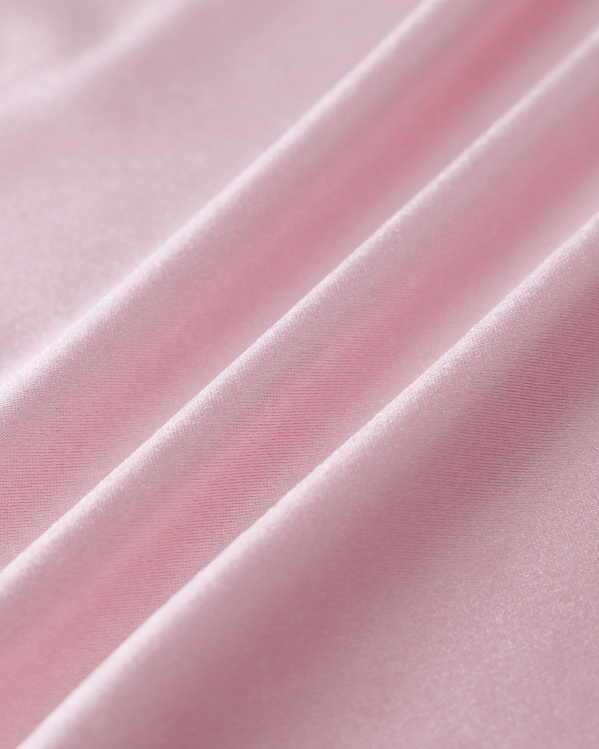 Shewess Pembe Saten Straplez Uzun Elbise