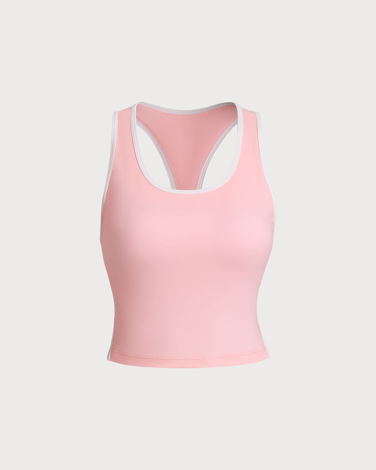 Shewess™ Pembe Yuvarlak Yaka Yoga Atleti - Hafif Destekli