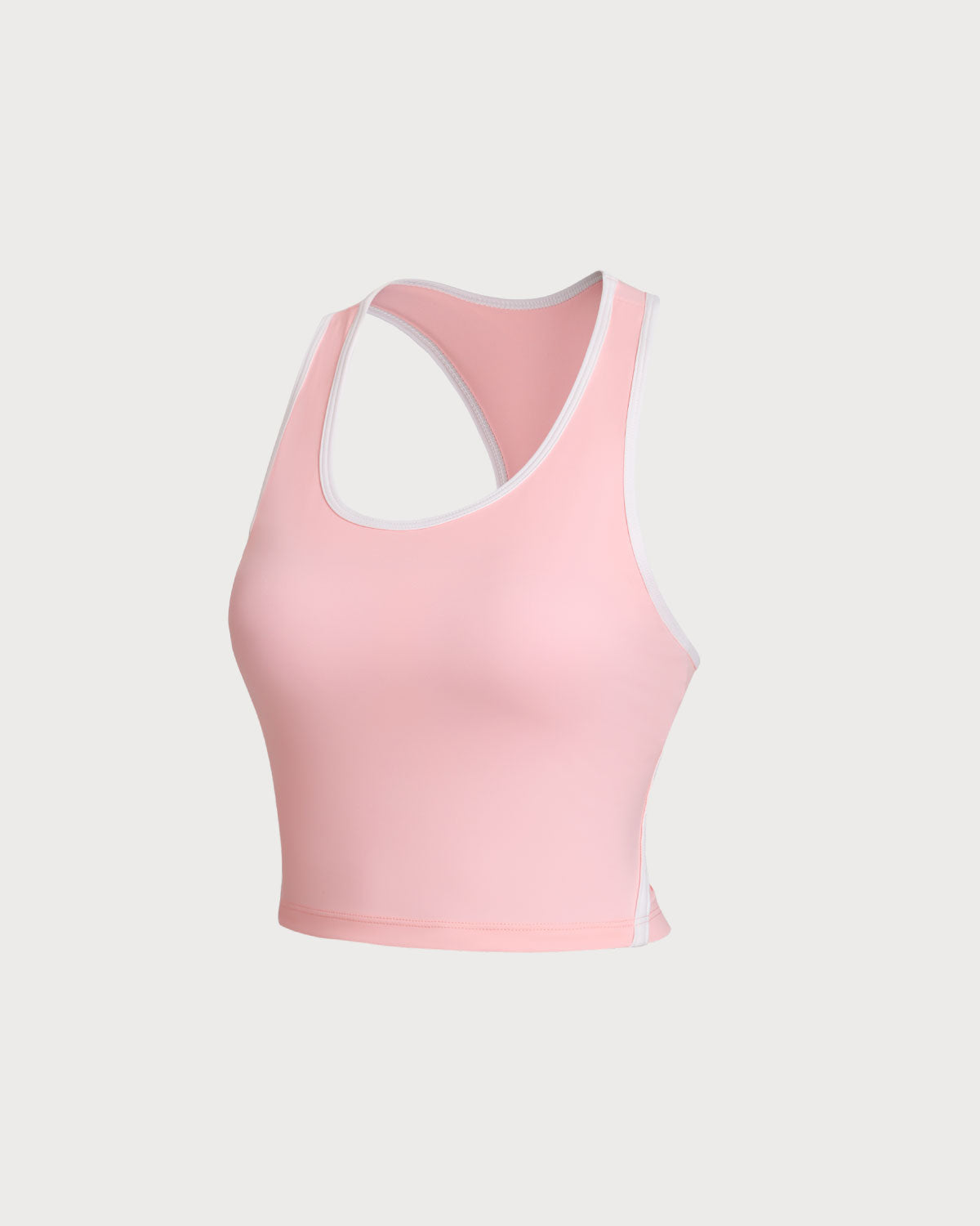 Shewess™ Pembe Yuvarlak Yaka Yoga Atleti - Hafif Destekli