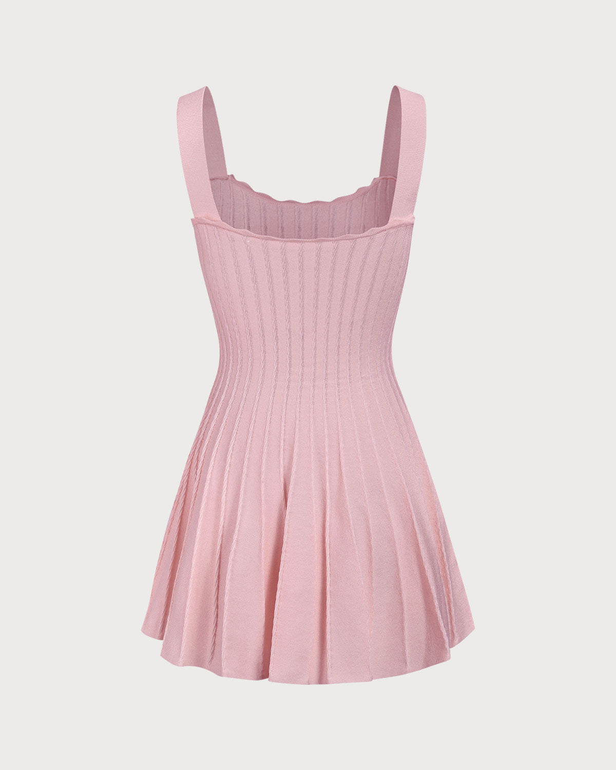 Shewess™ Pembe Örme Slip Triko Elbise