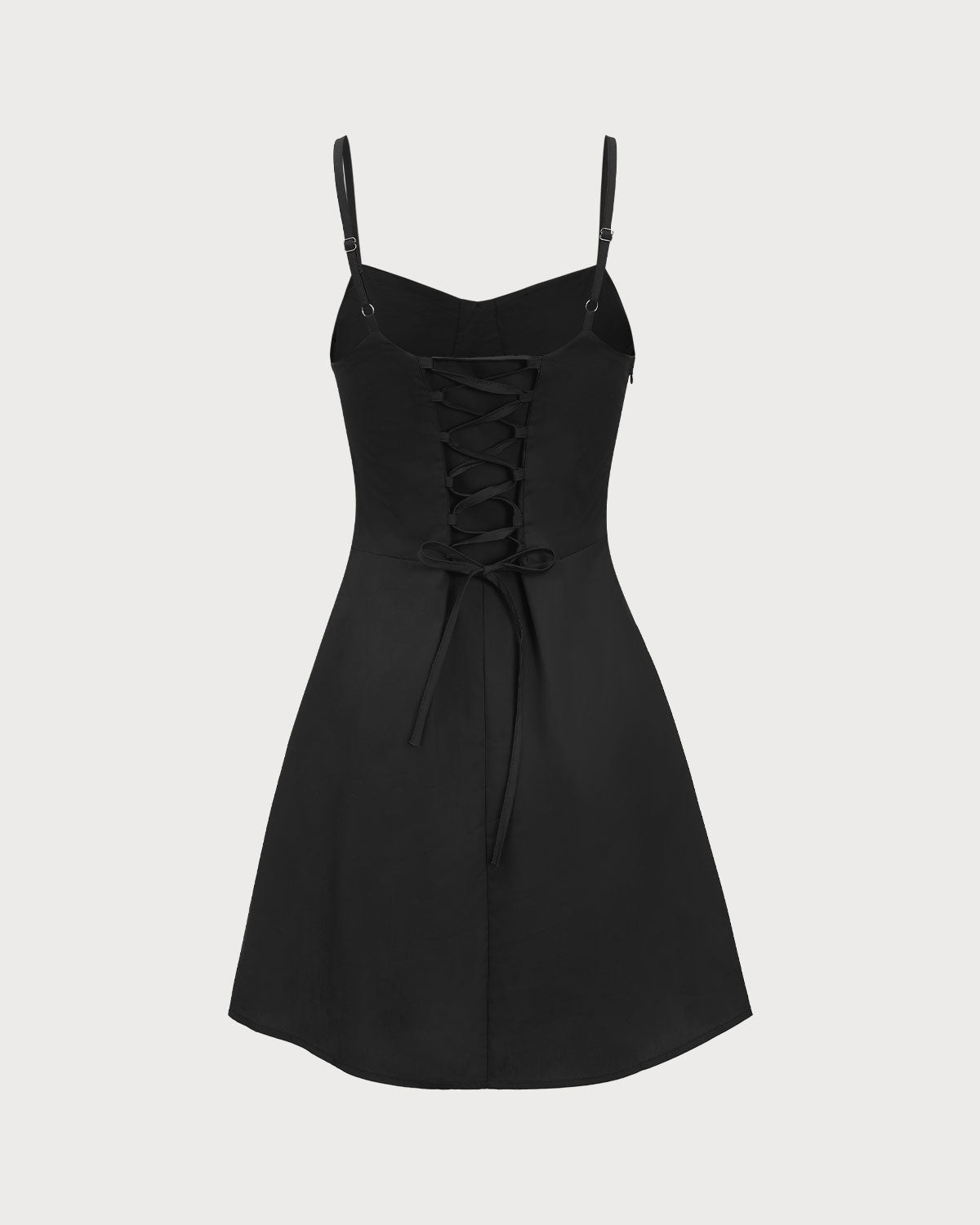 Shewess™ Siyah Dantelli Slip Mini Elbise